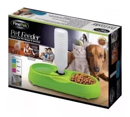 Alimentador De Mascotas Perros Y Gatos Pet Feeder Fine Pet