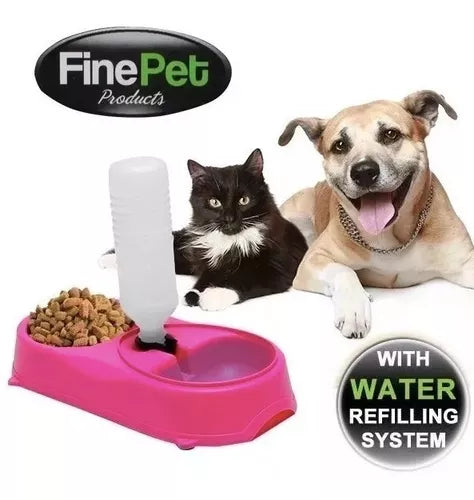 Alimentador De Mascotas Perros Y Gatos Pet Feeder Fine Pet