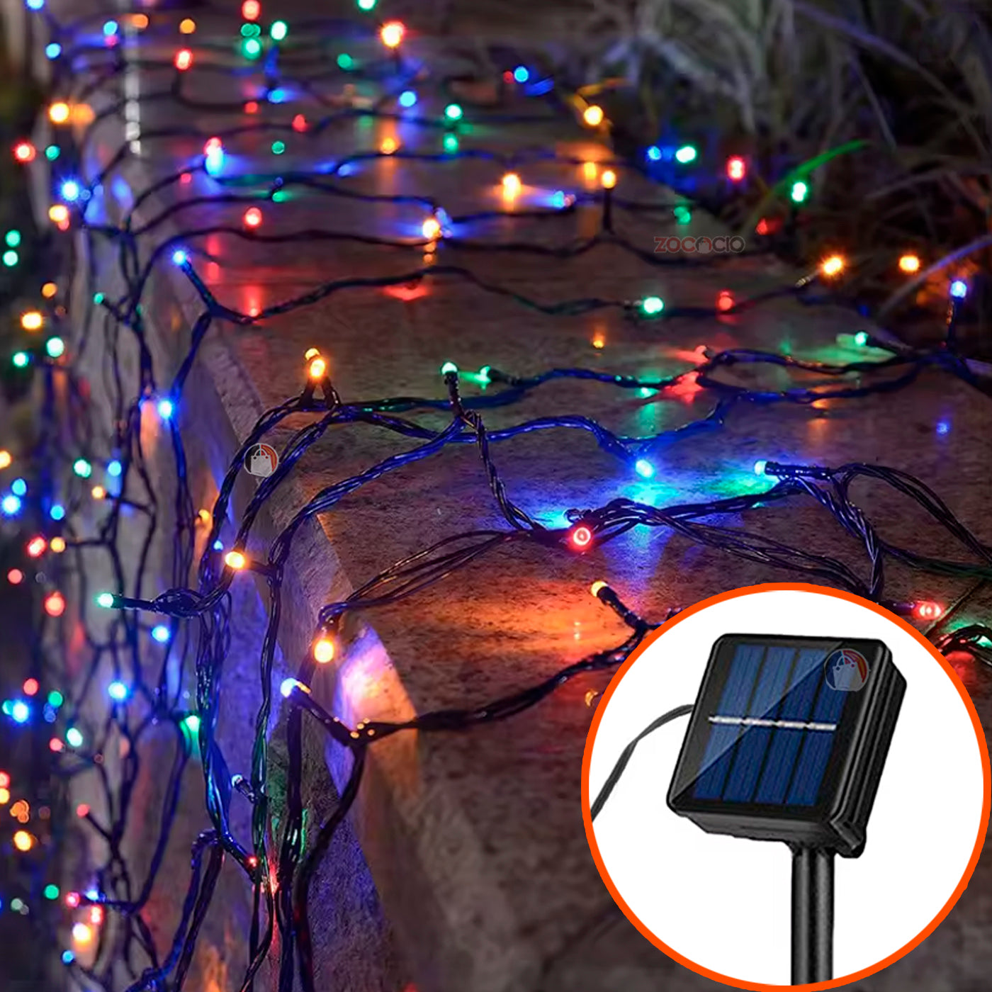CADENA SOLAR DECORATIVA – 🎁 ¡LLEVA 1 Y RECIBE UN JUGUETE DE PAPÁ NOEL GRATIS! ✨