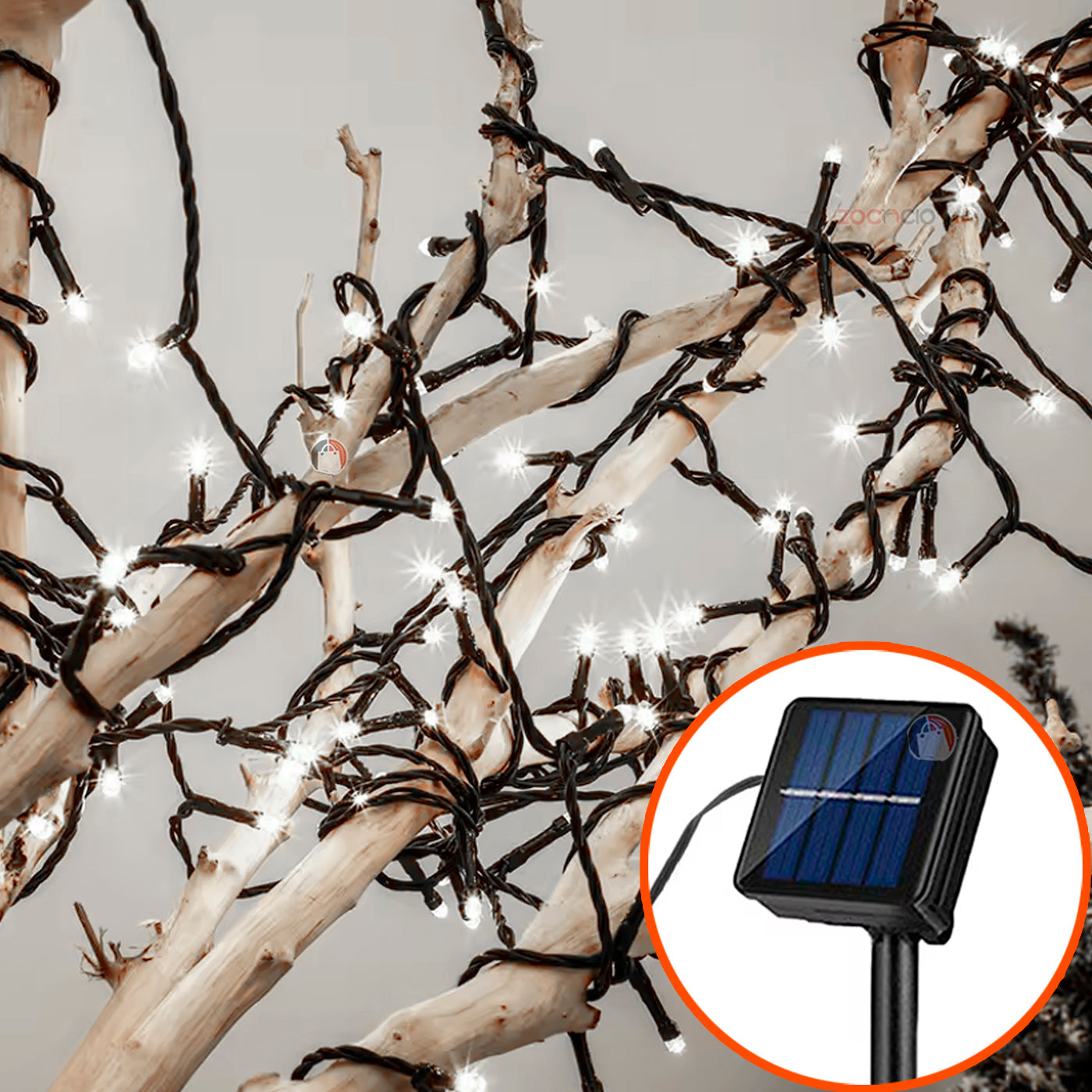 CADENA SOLAR DECORATIVA – 🎁 ¡LLEVA 1 Y RECIBE UN JUGUETE DE PAPÁ NOEL GRATIS! ✨