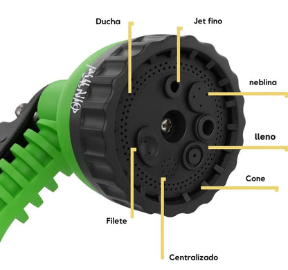 Manguera Mágica 45M – ¡Compra 1 y recibe Boquilla de 7 Modos + Adaptador Antigoteo GRATIS!