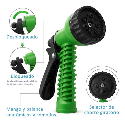 Manguera Mágica 45M – ¡Compra 1 y recibe Boquilla de 7 Modos + Adaptador Antigoteo GRATIS!